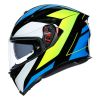 AGV K5 S MPLK Core helma černá/azurová/fluo-žlutá vel.XS